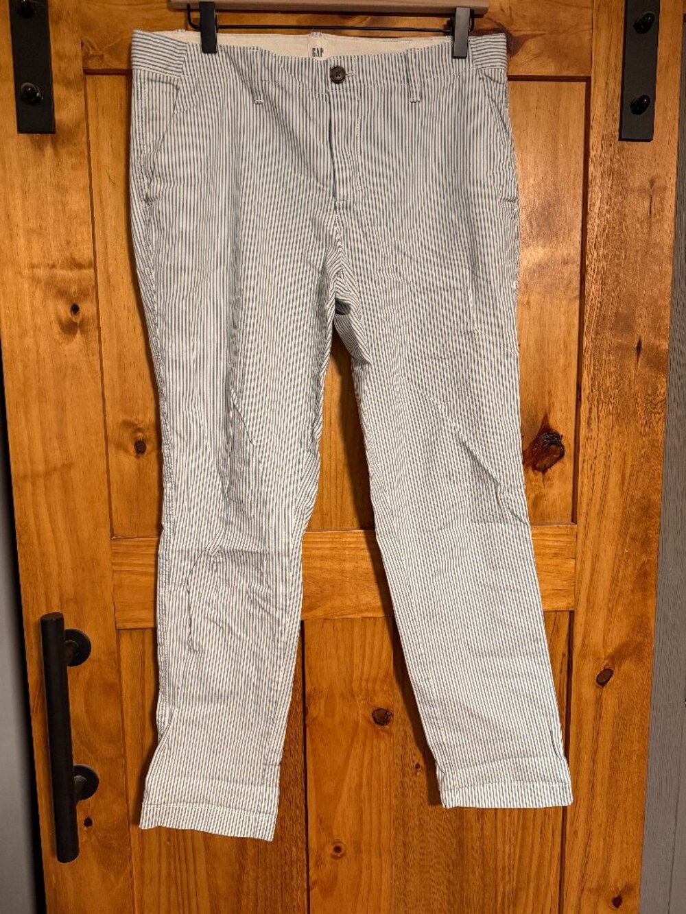 Women's Pants - Striped - Seersucker - Girlfriend Chino - 6 - Gap